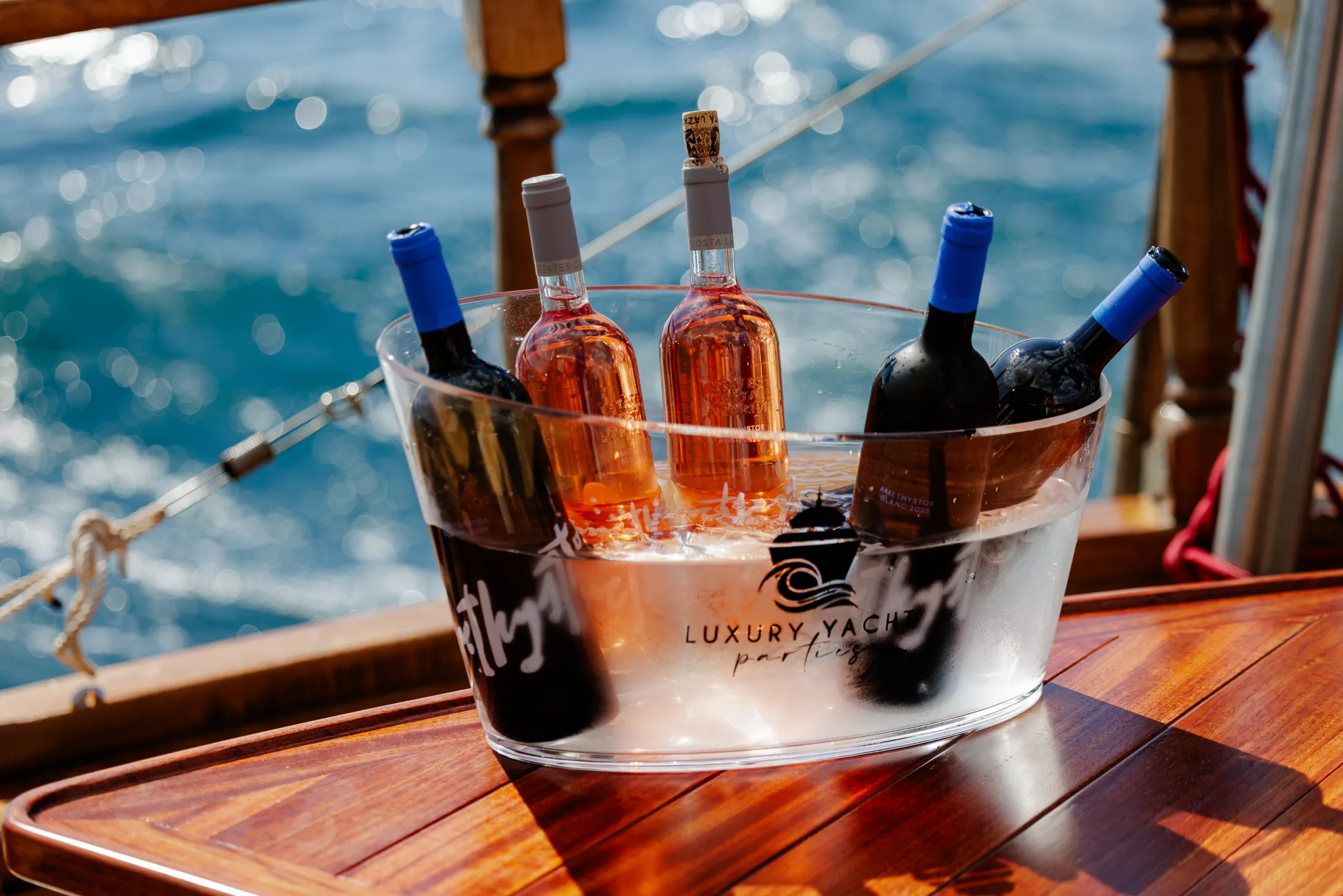 Brand event setup aboard AXION ESTI